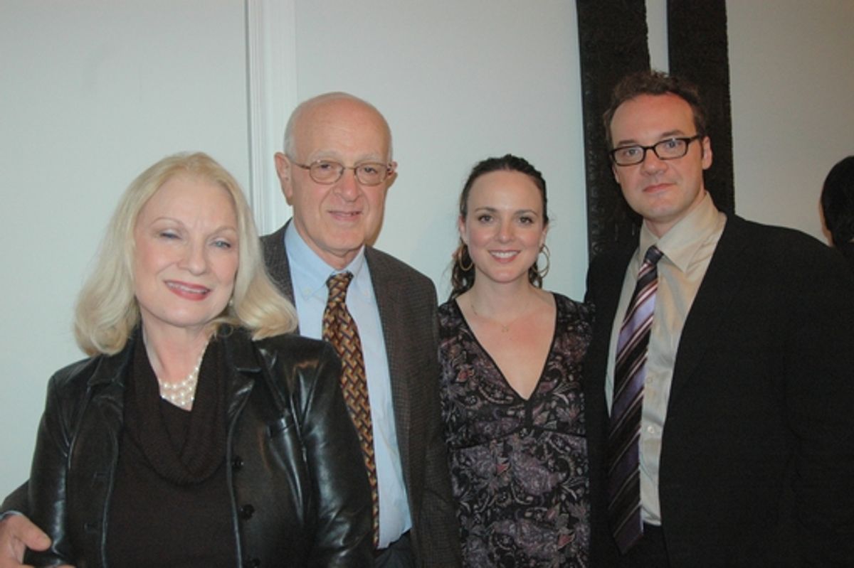 Angela Errico, Michael Errico with their children Melissa Errico and Michael Errico at 