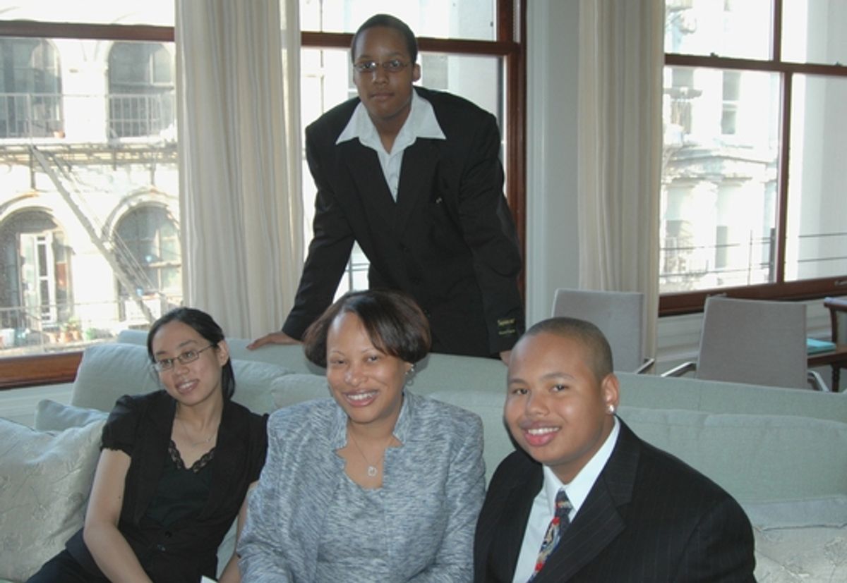 Irene Florence Wong, Lisabette Ware, Jerome Ware Jr. and Kejon Taylor at 