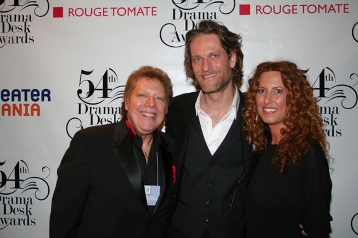 Robert R. Blume, Michael Laurence and Sherri Laurence at Drama Desk Pre-Awards Ceremony