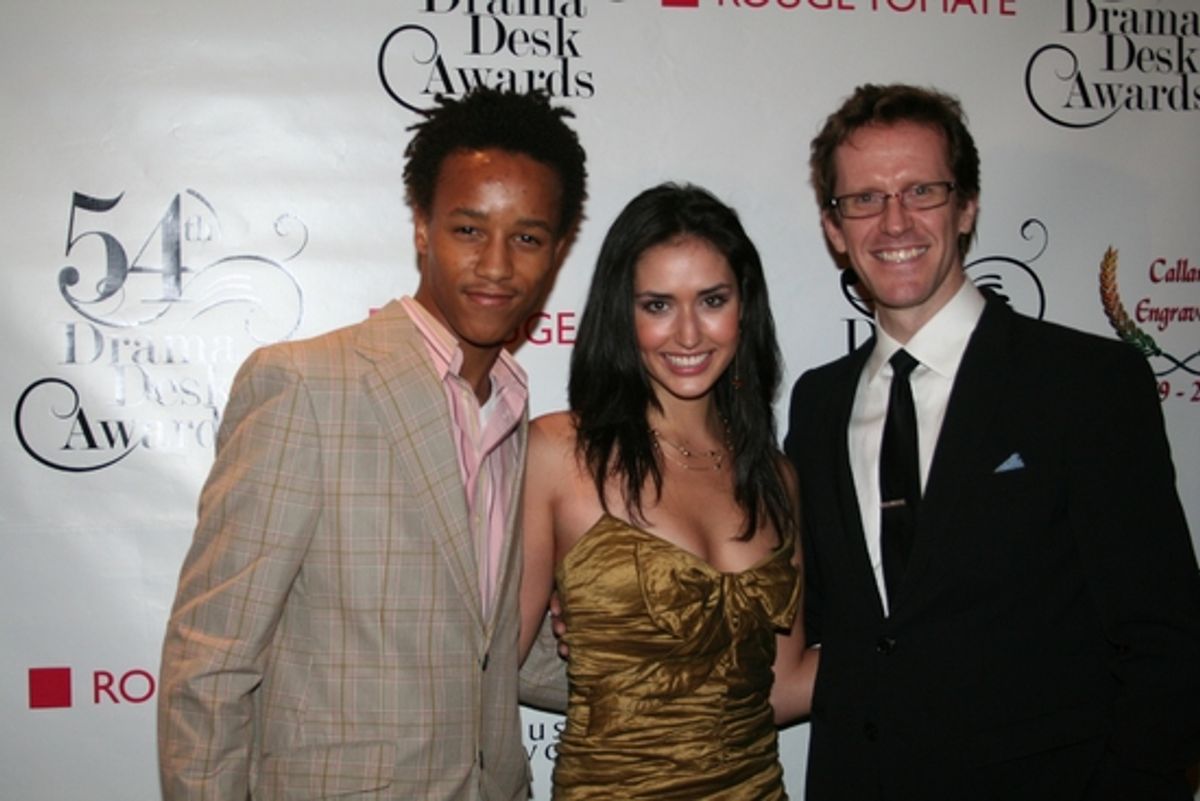 Kendrick Jones, Melinda Sullivan and Jeffry Denman at Drama Desk Pre-Awards Ceremony