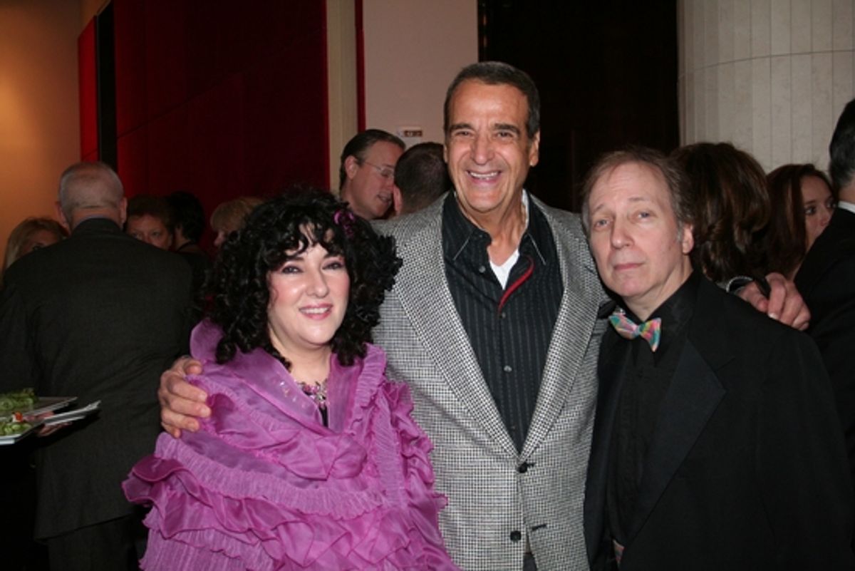 Barbara Siegel, Joey Reynolds and Scott Seigel at Drama Desk Pre-Awards Ceremony