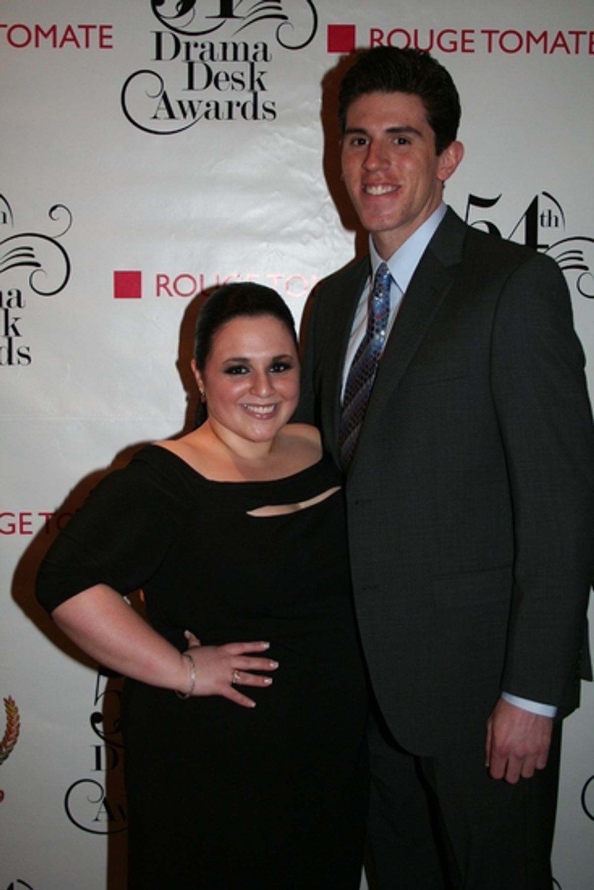 Nikki Blonski and Matt Nolan at Drama Desk Pre-Awards Ceremony