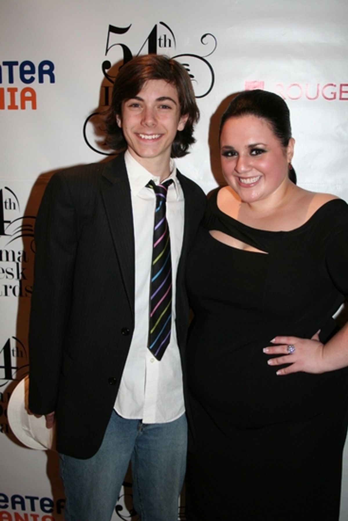 Henry Hodges and Nikki Blonsky at Drama Desk Pre-Awards Ceremony