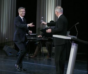 Stephen Daldry and John Lithgow Photo