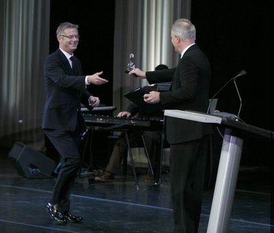 Stephen Daldry and John Lithgow Photo
