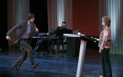 Pablo Schreiber and Jane Fonda Photo