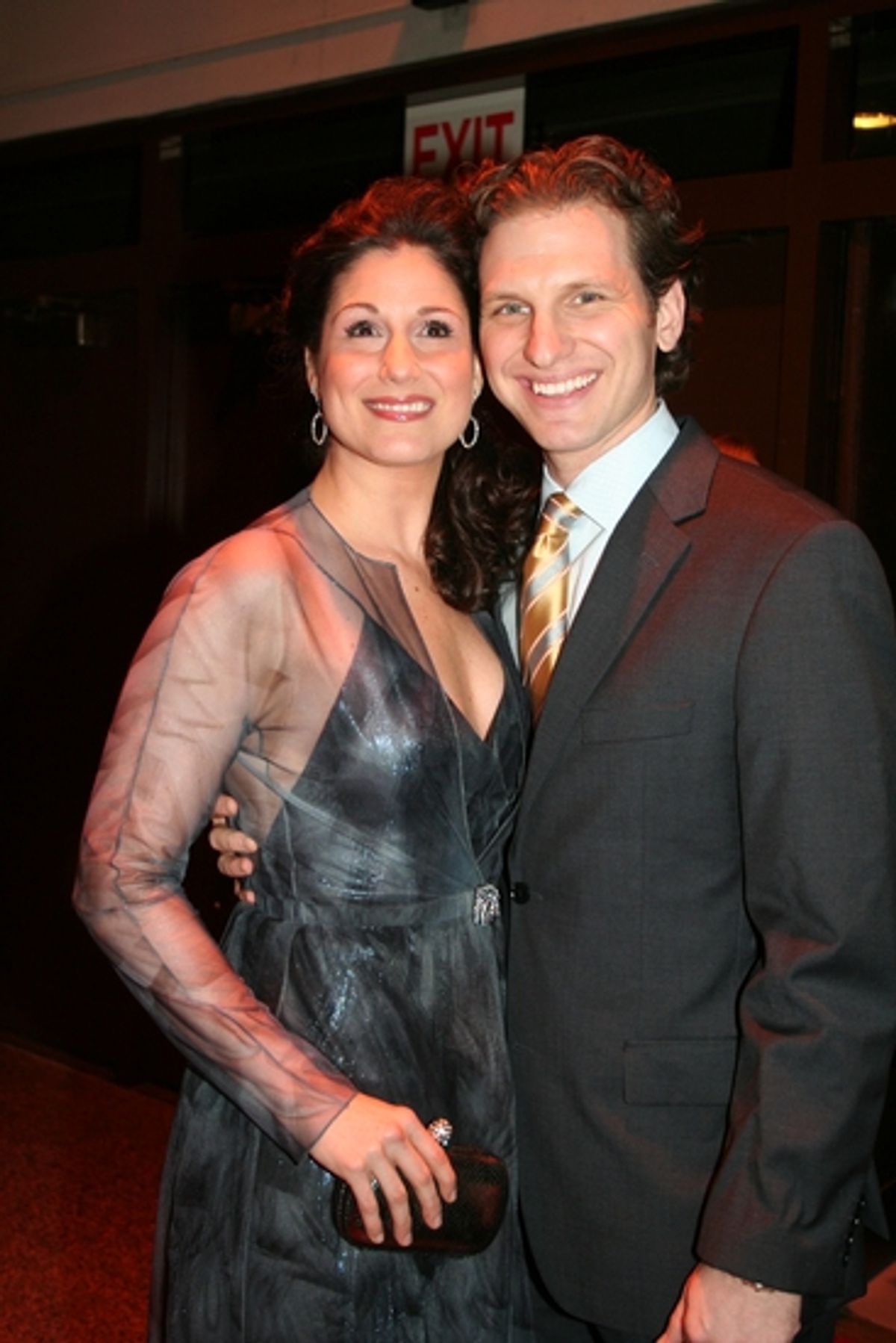 Stephanie J. Block and Sebastian Areclus at 2009 Drama Desk Awards Arrivals Part 2