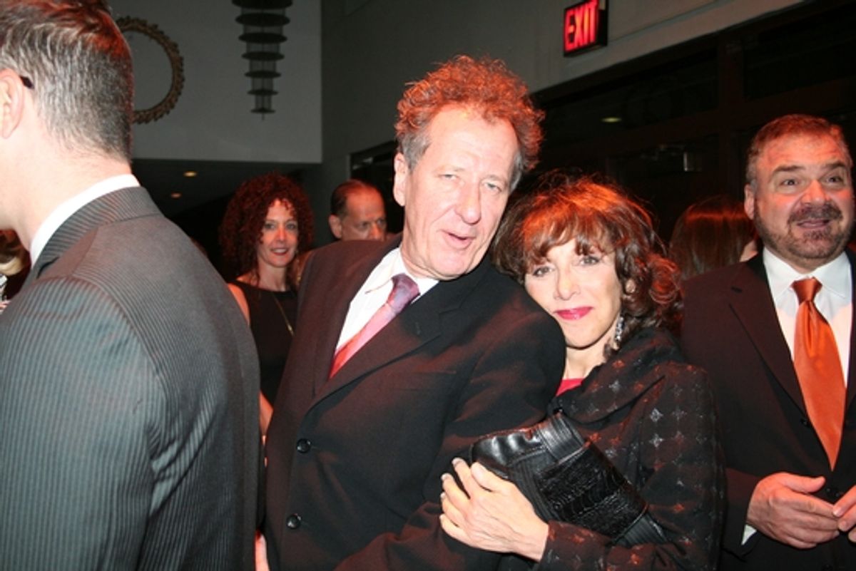 Geoffrey  Rush and Andrea Martin at 2009 Drama Desk Awards Arrivals Part 2