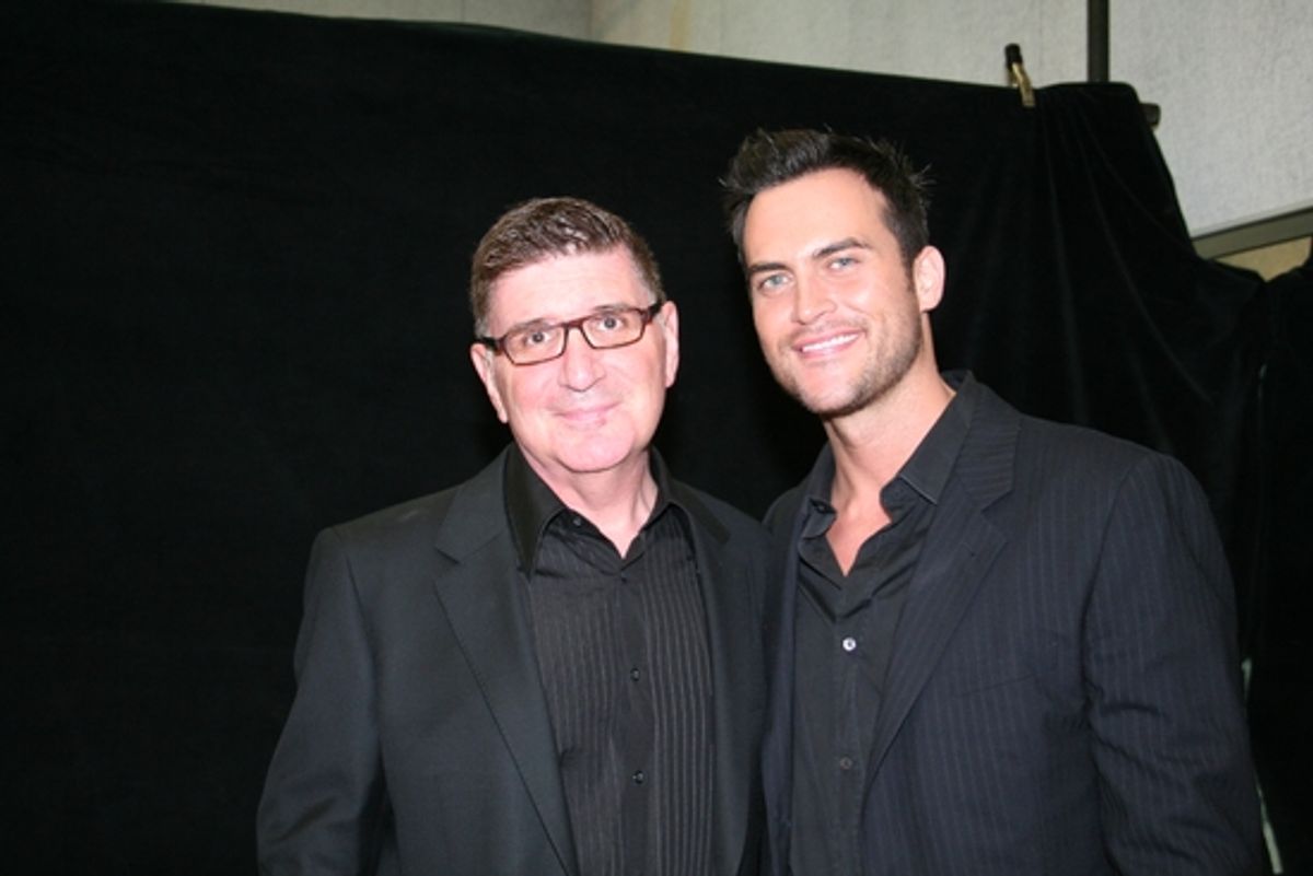Pete Sanders and Cheyenne Jackson at 2009 Drama Desk Awards Arrivals Part 2