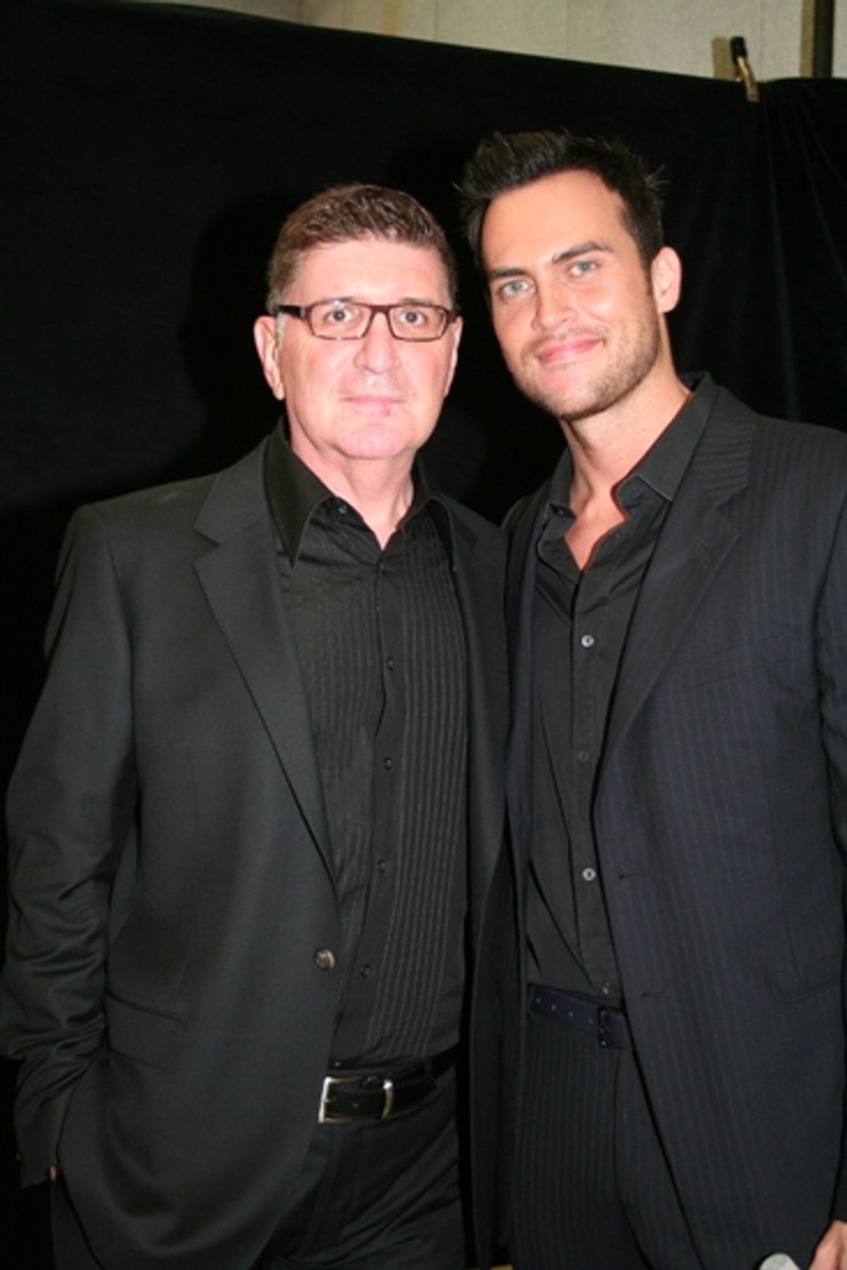Pete Sanders and Cheyenne Jackson at 2009 Drama Desk Awards Arrivals Part 2