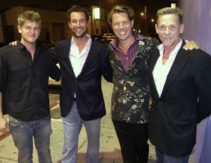 Michael Grant Terry, Noah Wyle, Daniel Henning and Dennis Christopher Photo