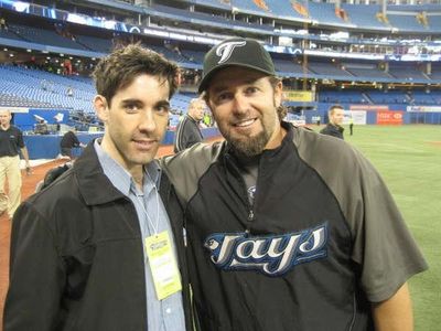 Jeff Madden and Toronto Blue Jay Kevin Millar Photo