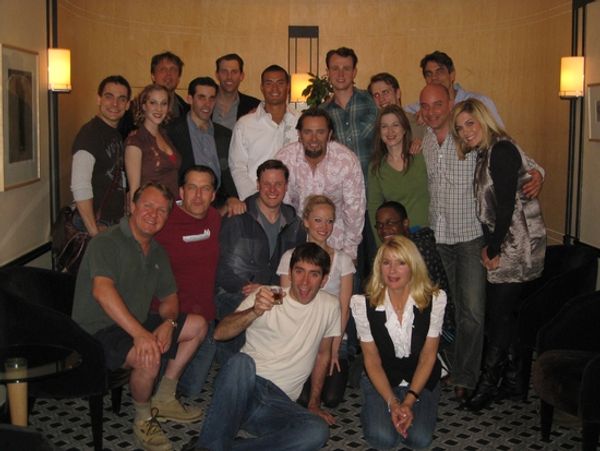 Cast and Band of Jersey Boys Toronto with Toronto Blue Jay Kevin Millar and Baltimore Photo