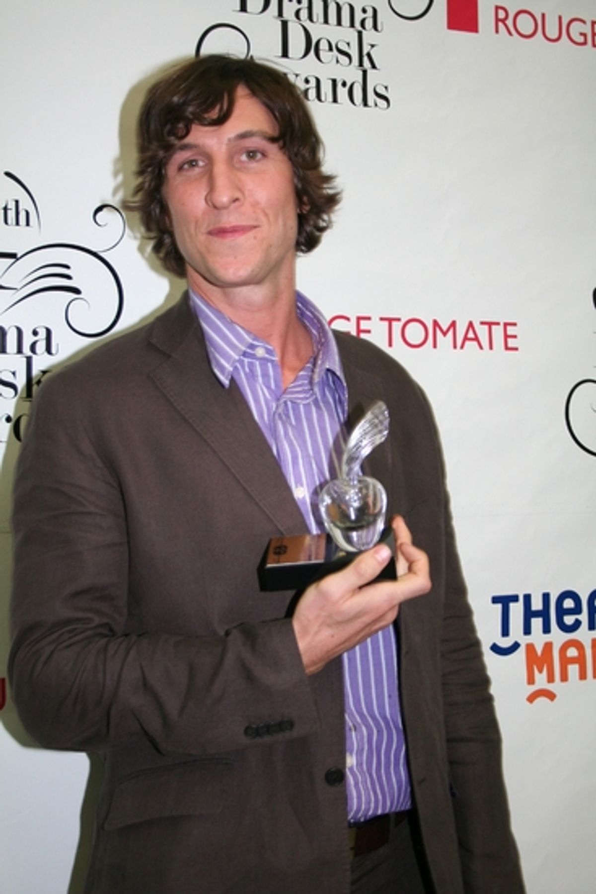Outstanding Featured in a Play: Pablo Schreiber (reasons to be pretty)  off Broadway at 2009 Drama Desk Awards Press Room