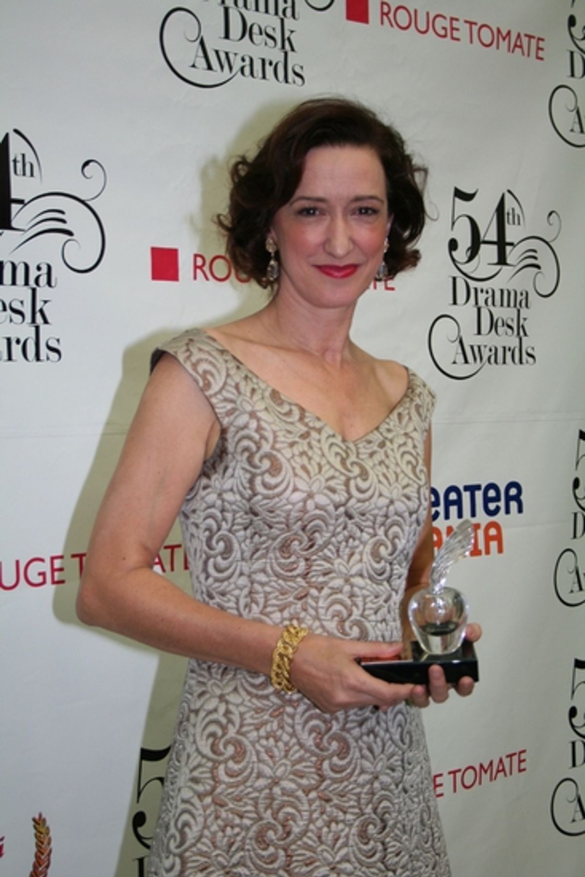 Outstanding Featured in a Musical: Haydn Gwynne (Billy Elliot The Musical) at 2009 Drama Desk Awards Press Room