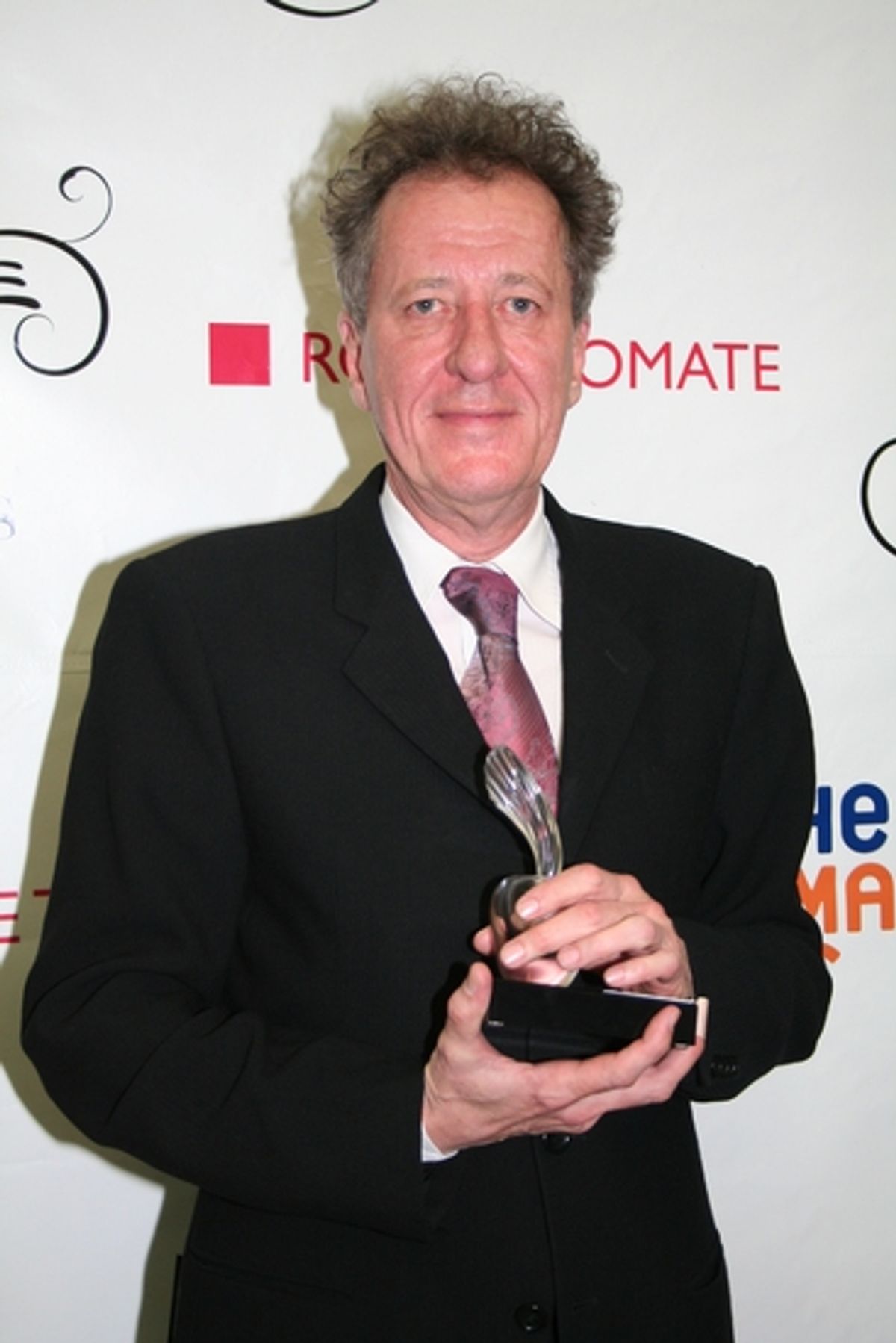 Outstanding in a Play: Geoffrey Rush  (Exit the King) at 2009 Drama Desk Awards Press Room