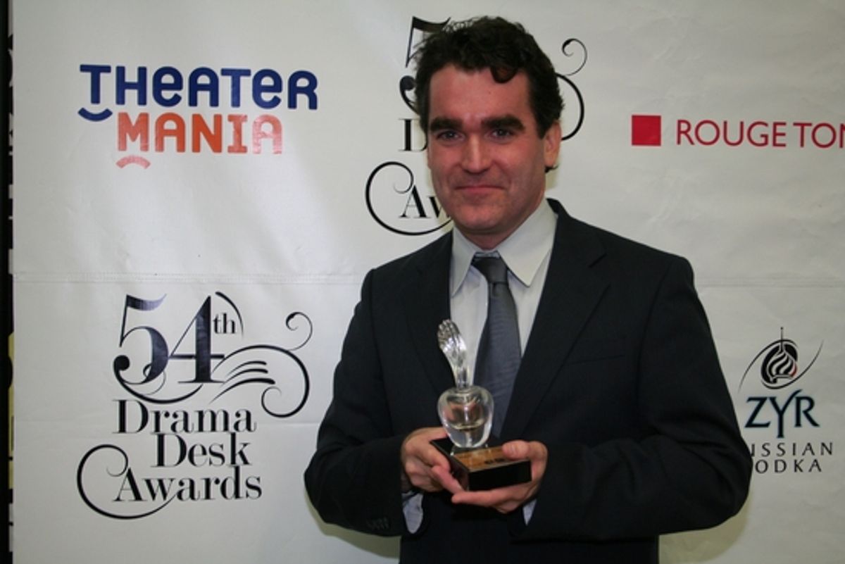 Outstanding in a Musical: Brian d'Arcy James (Shrek The Musical) at 2009 Drama Desk Awards Press Room