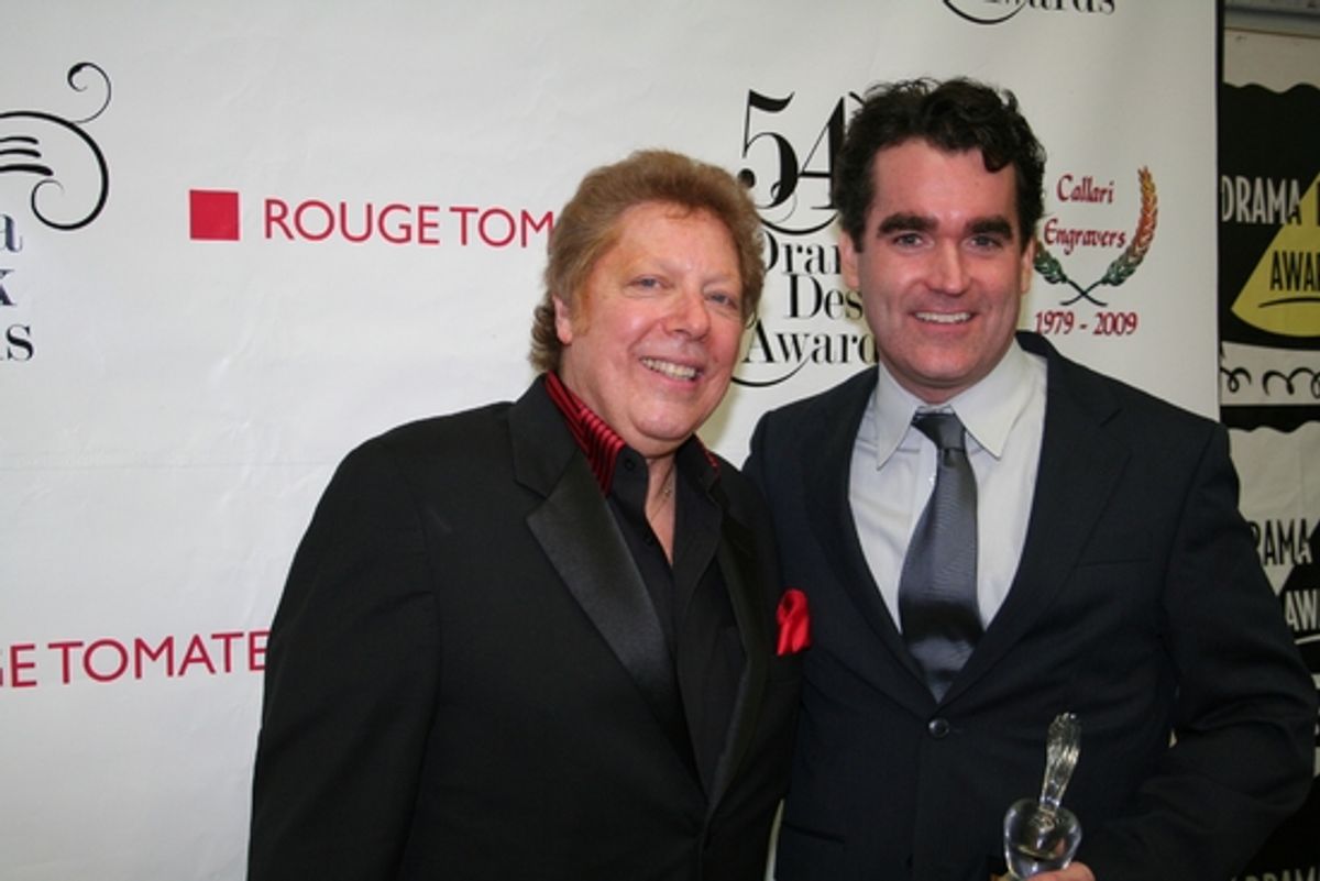 Robert R. Blume and Brian D'Arcy James at 2009 Drama Desk Awards Press Room