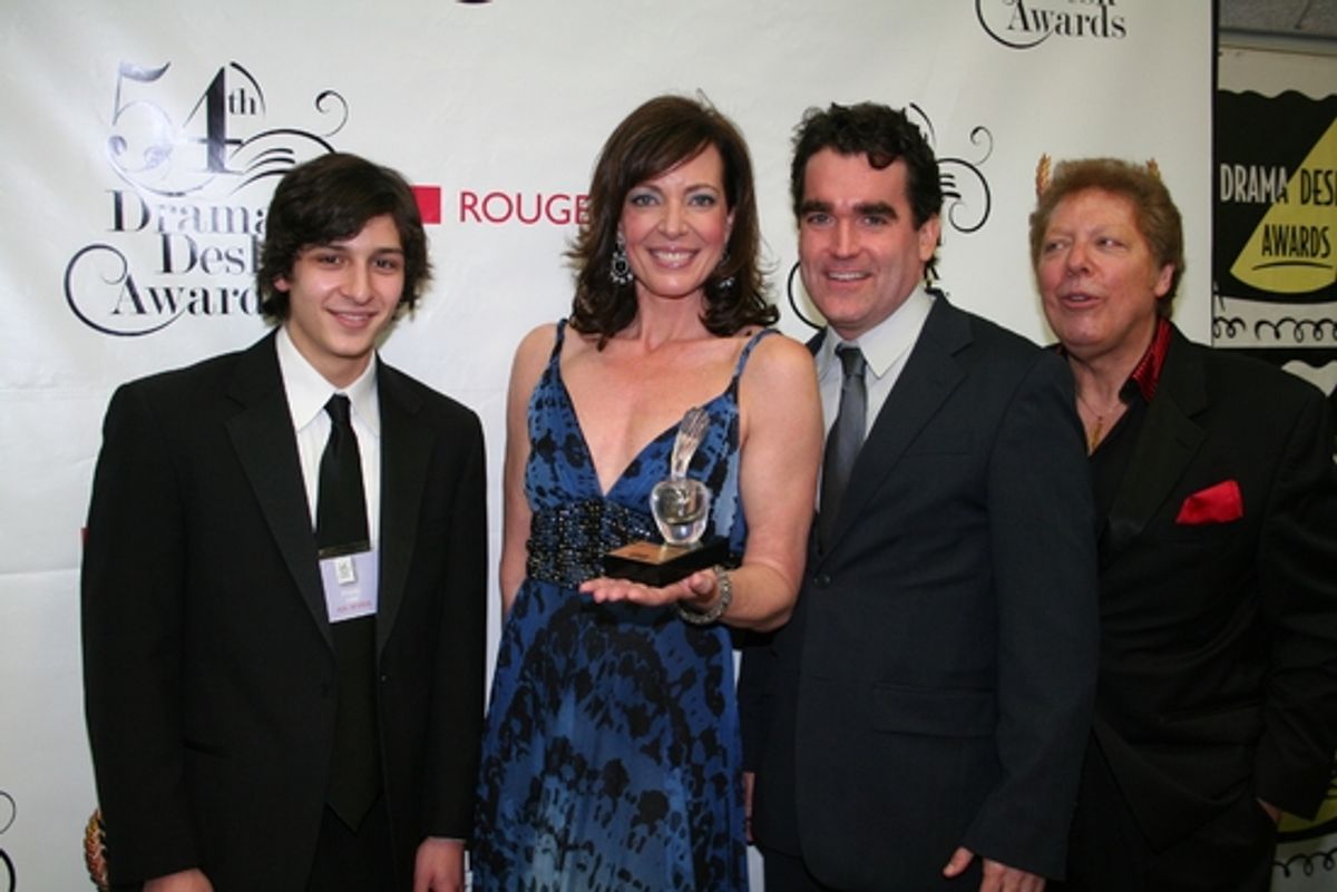 Ross Blume, Allison Janney, Brian D'Arcy James and Robert R. Blume at 