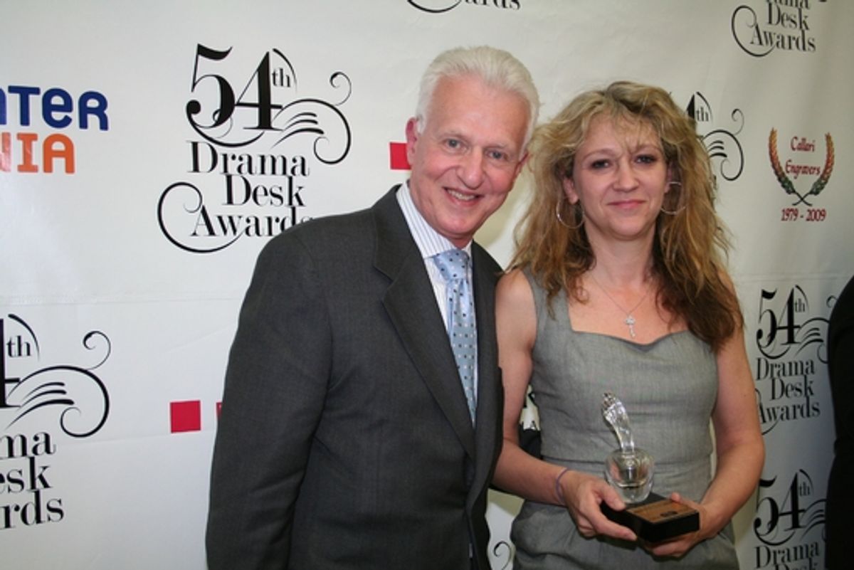 Tom Viertel and Sonja Friedman - Outstanding Revival of a Play: The Norman Conquests at 2009 Drama Desk Awards Press Room