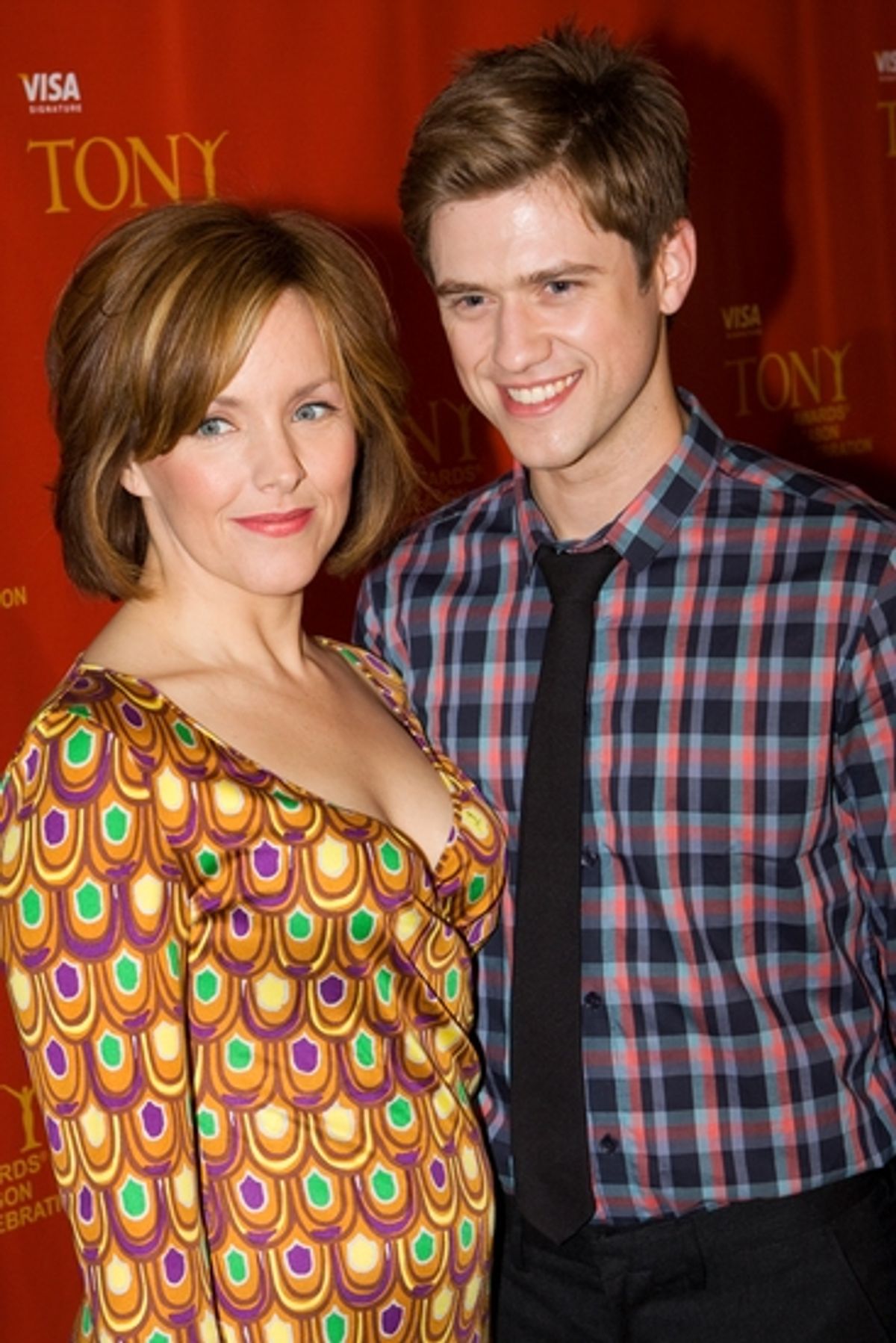 Alice Ripley and Aaron Tveit at 