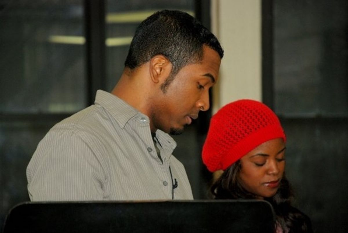 Chad Carstarphen and Krystal Brown at Street Lights Reading 5/15 At Manhattan Theatre Club Studios