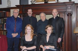 David Rooney, Bradford Cover, David Maruelies, Michael Cerveris, Kate Baldwin and Liz Photo
