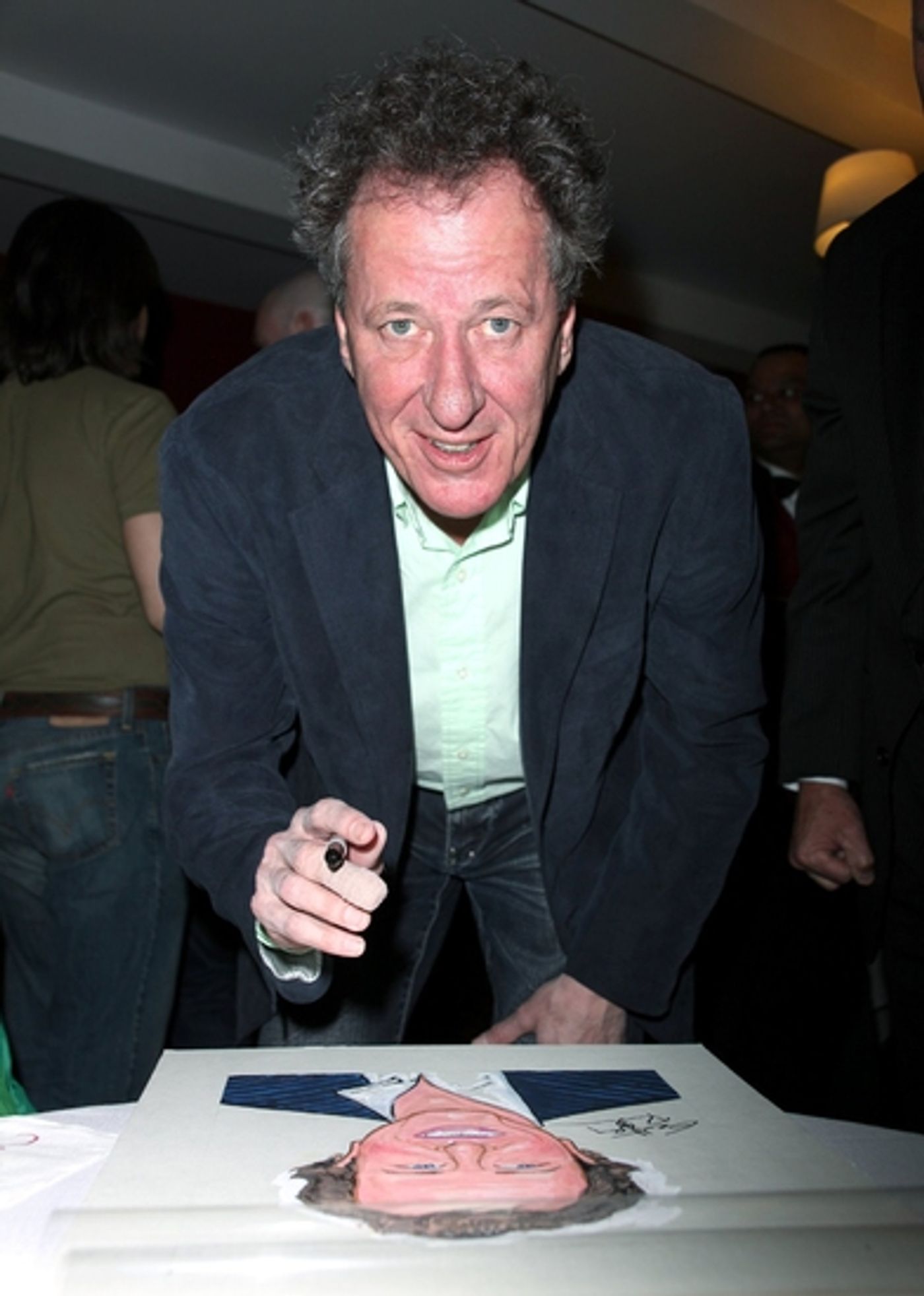 Photo Coverage: EXIT THE KING's Geoffrey Rush Joins Sardi's WALL OF FAME  Image