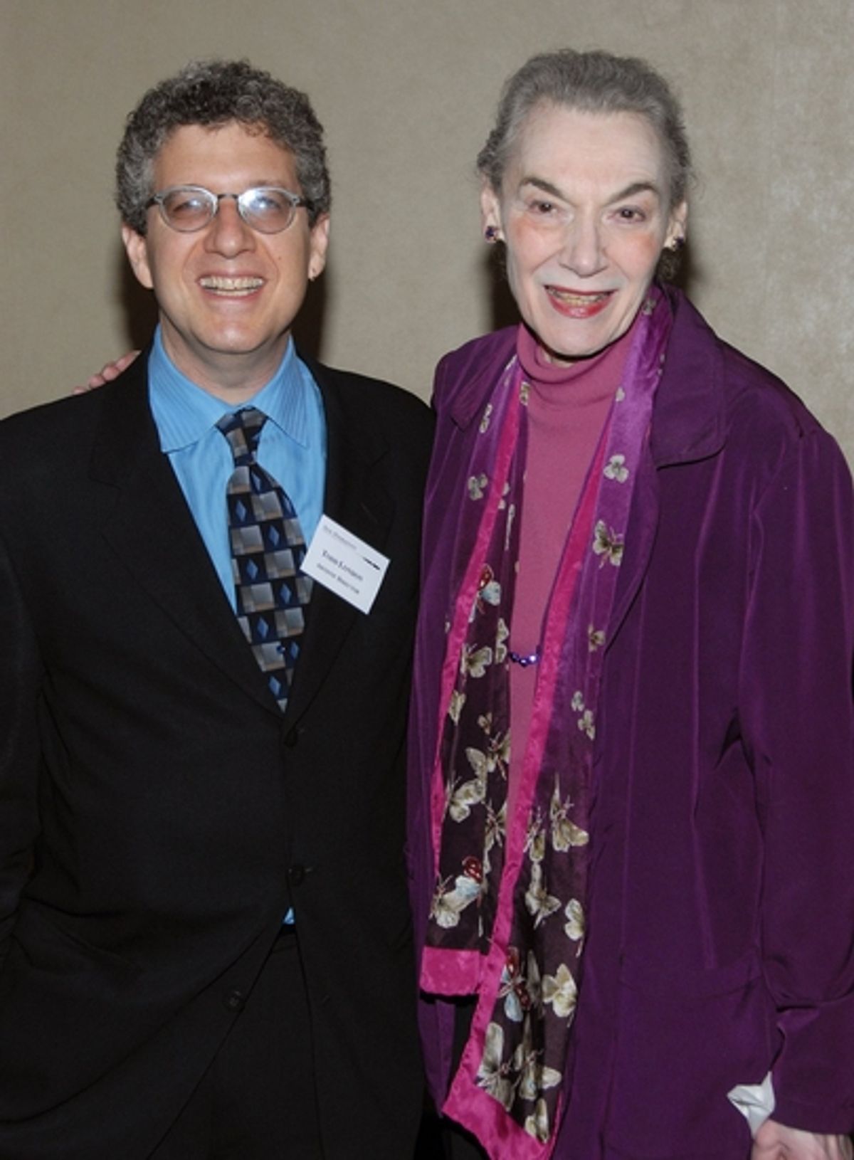 Todd London and Marian Seldes at 