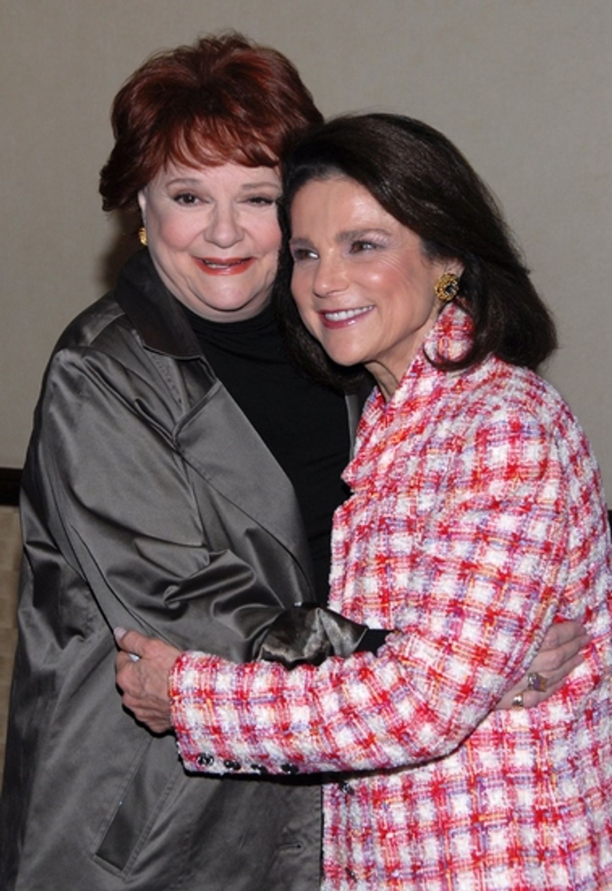Carole Shelley and Tovah Feldshuh at New Dramatists 60th Annual Spring Luncheon