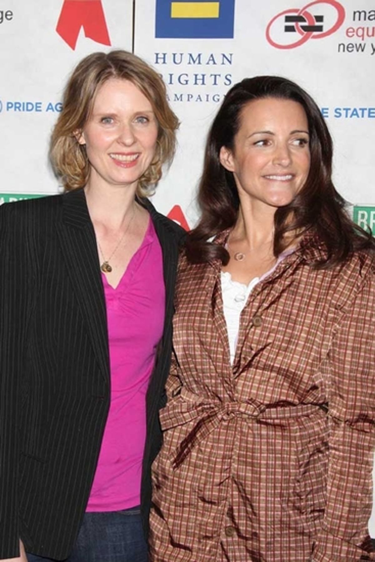 Cynthia Nixon and Kristin Davis at 
