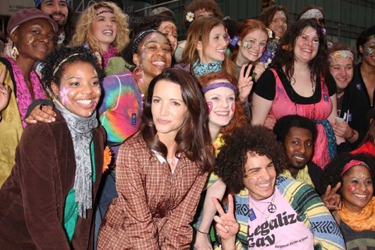 Kristen Davis and the cast of Hair at BROADWAY IMPACT's Marriage Equality Rally