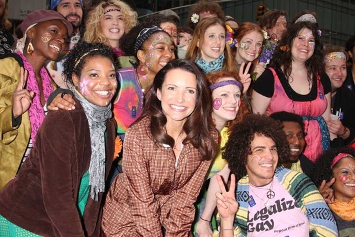 Kristen Davis and the cast of Hair at BROADWAY IMPACT's Marriage Equality Rally