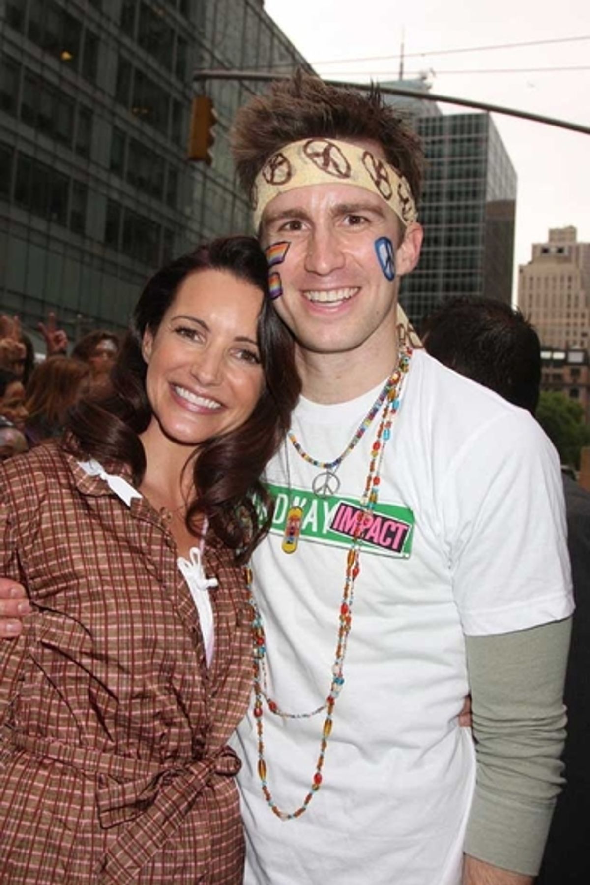 Kristen Davis and Gavin Creel at BROADWAY IMPACT's Marriage Equality Rally