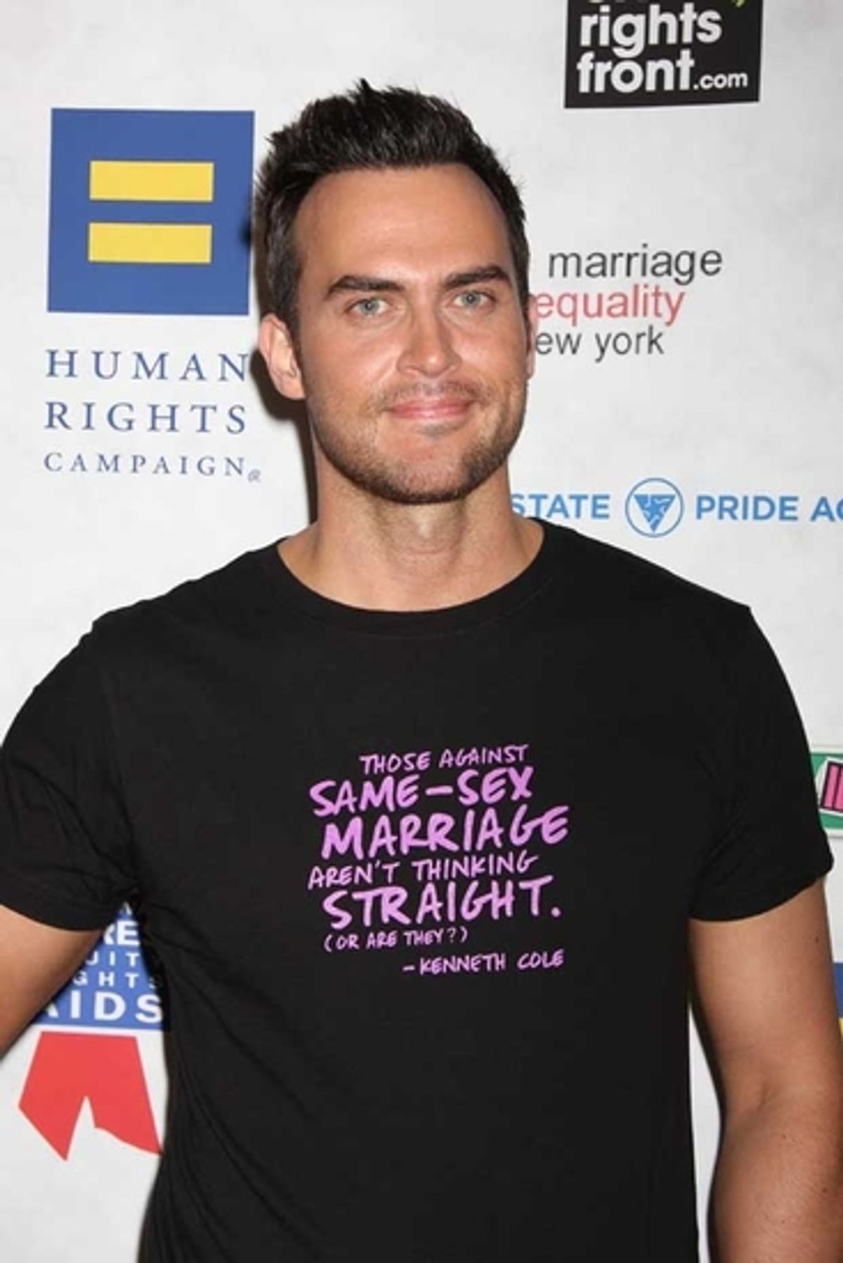 Cheyenne Jackson at BROADWAY IMPACT's Marriage Equality Rally