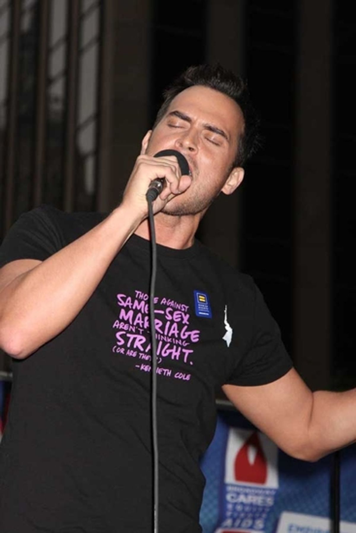 Cheyenne Jackson at BROADWAY IMPACT's Marriage Equality Rally