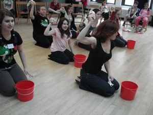 Andrea McArdle teaching A Hard Knock Life Photo