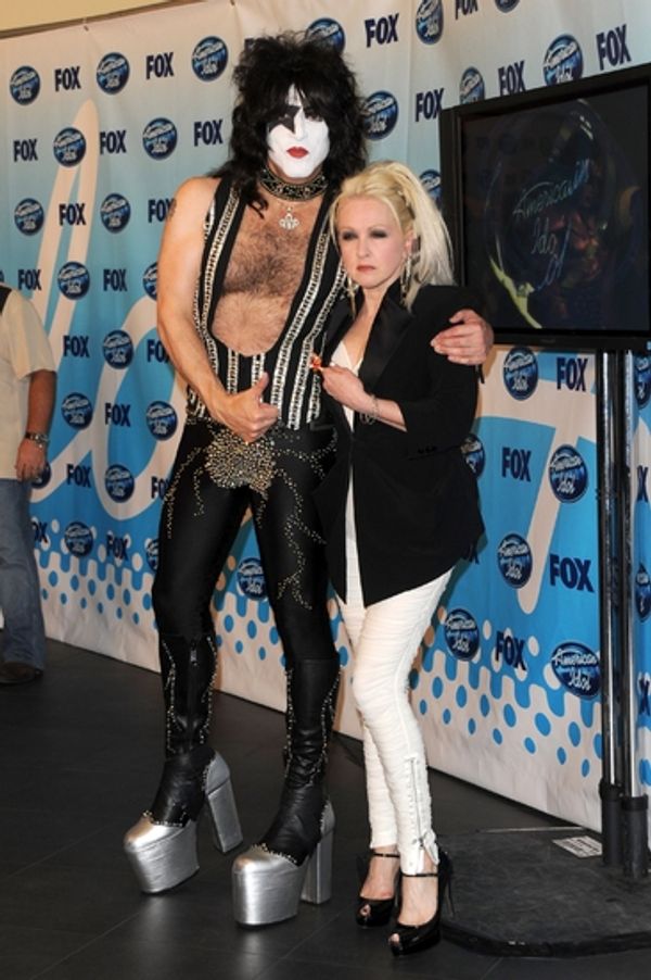 Paul Stanley and Cyndi Lauper Photo