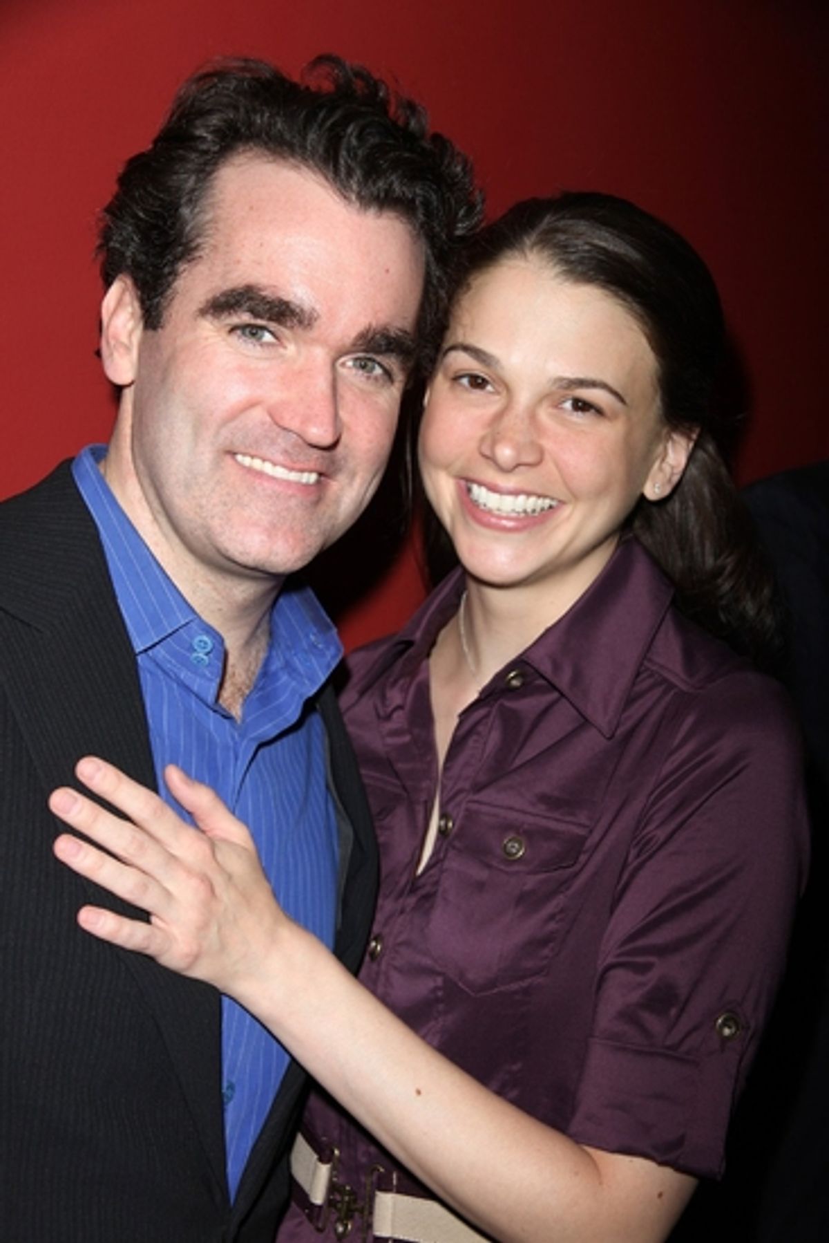 Brian d'Arcy James and Sutton Foster at 59th Annual Outer Critics Circle Awards