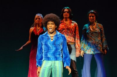 Teddey Brown (foreground), backed by Tess Soltau, Bradley Beahen and Tess Primack Photo