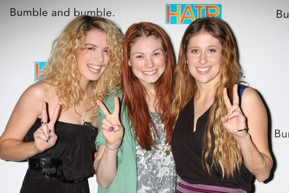 Kacie Sheik, Allison Case and Caissie Levy at 