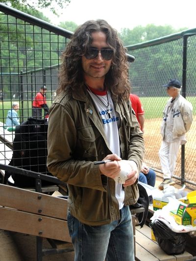 Constantine Maroulis gets ready for the Opening of the 55th Season of The Broadway So Photo