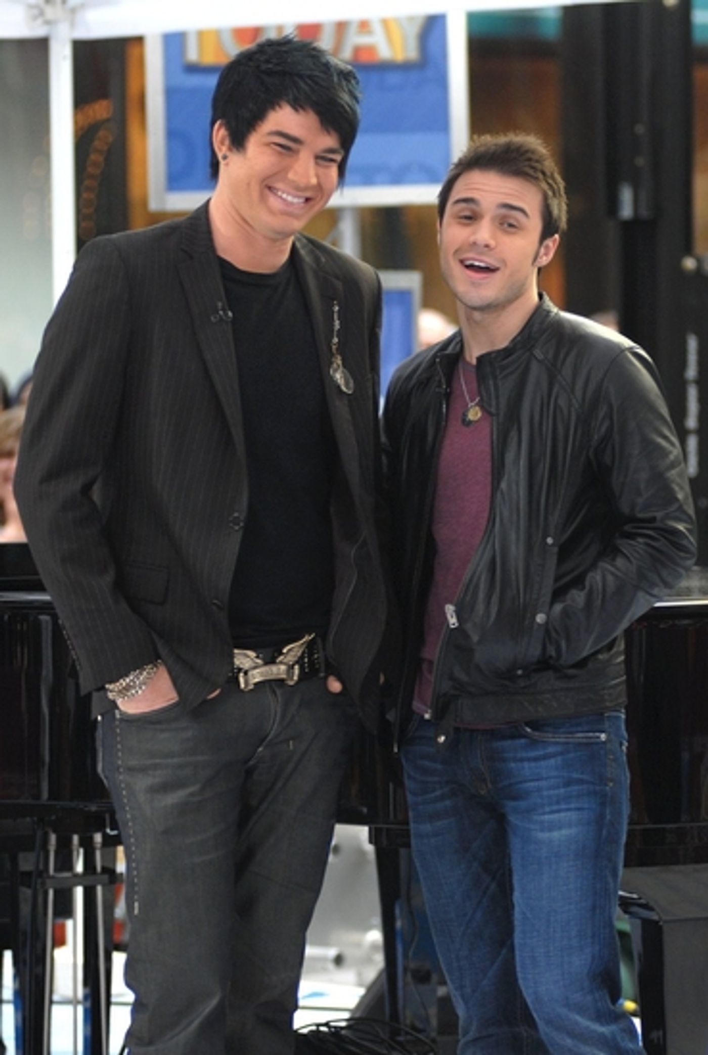 Photo Coverage: 'IDOL' Stars Kris Allen and Adam Lambert Visit NBC's Today Show  Image