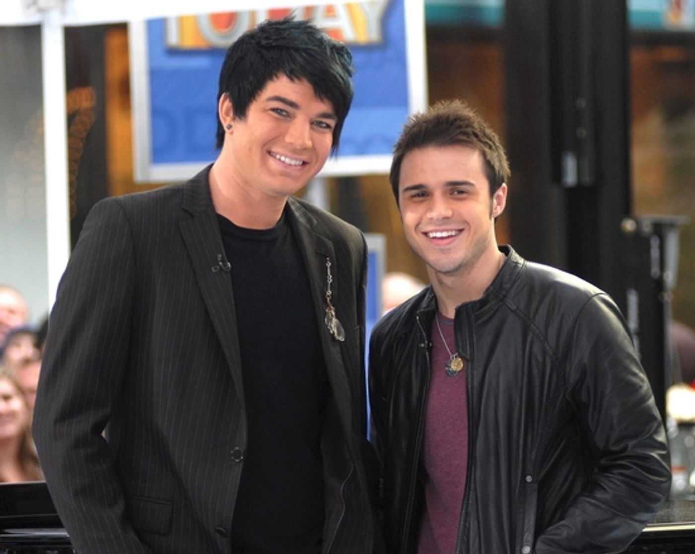 Photo Coverage: 'IDOL' Stars Kris Allen and Adam Lambert Visit NBC's Today Show  Image