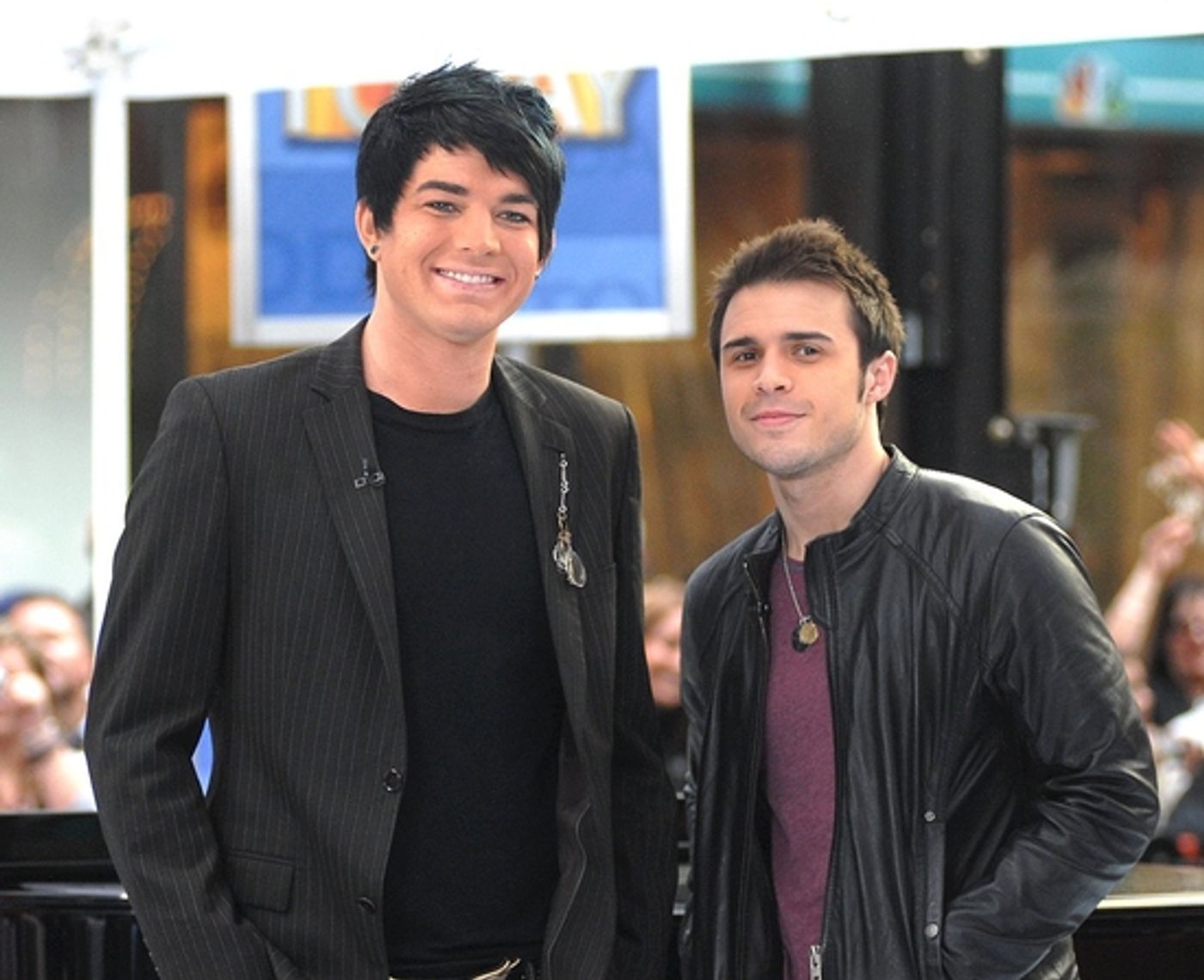 Photo Coverage: 'IDOL' Stars Kris Allen and Adam Lambert Visit NBC's Today Show  Image