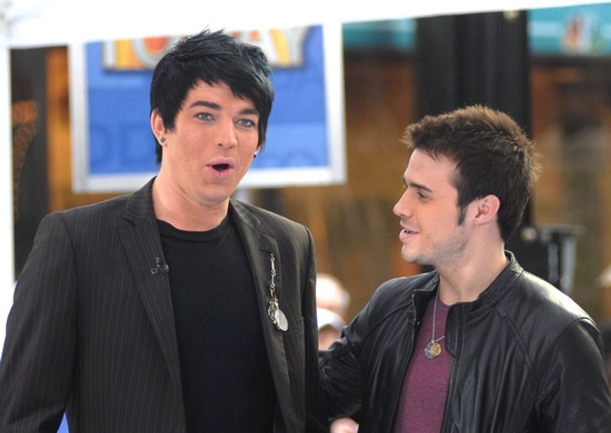 Adam Lambert and Kris Allen at 