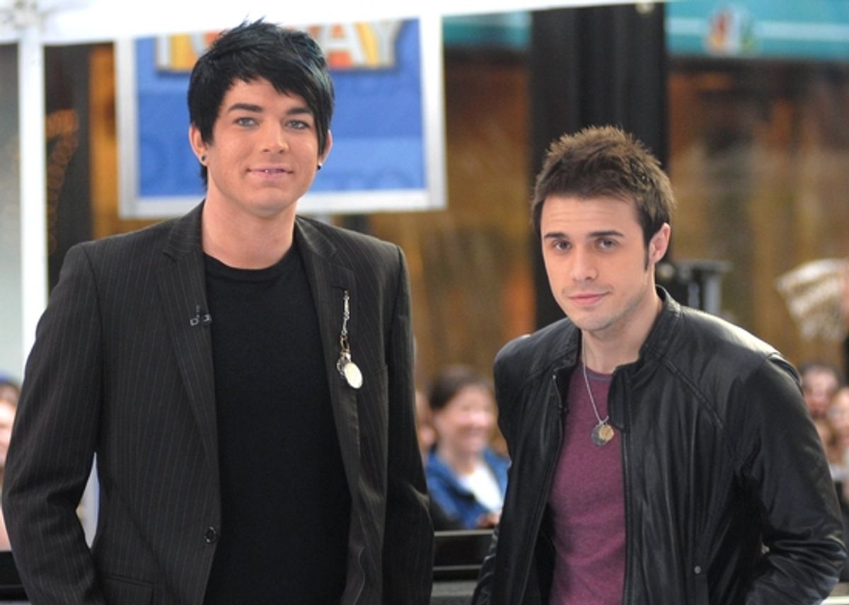 Adam Lambert and Kris Allen at 