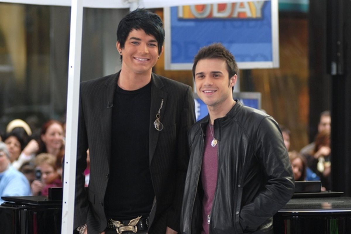 Adam Lambert and Kris Allen at 