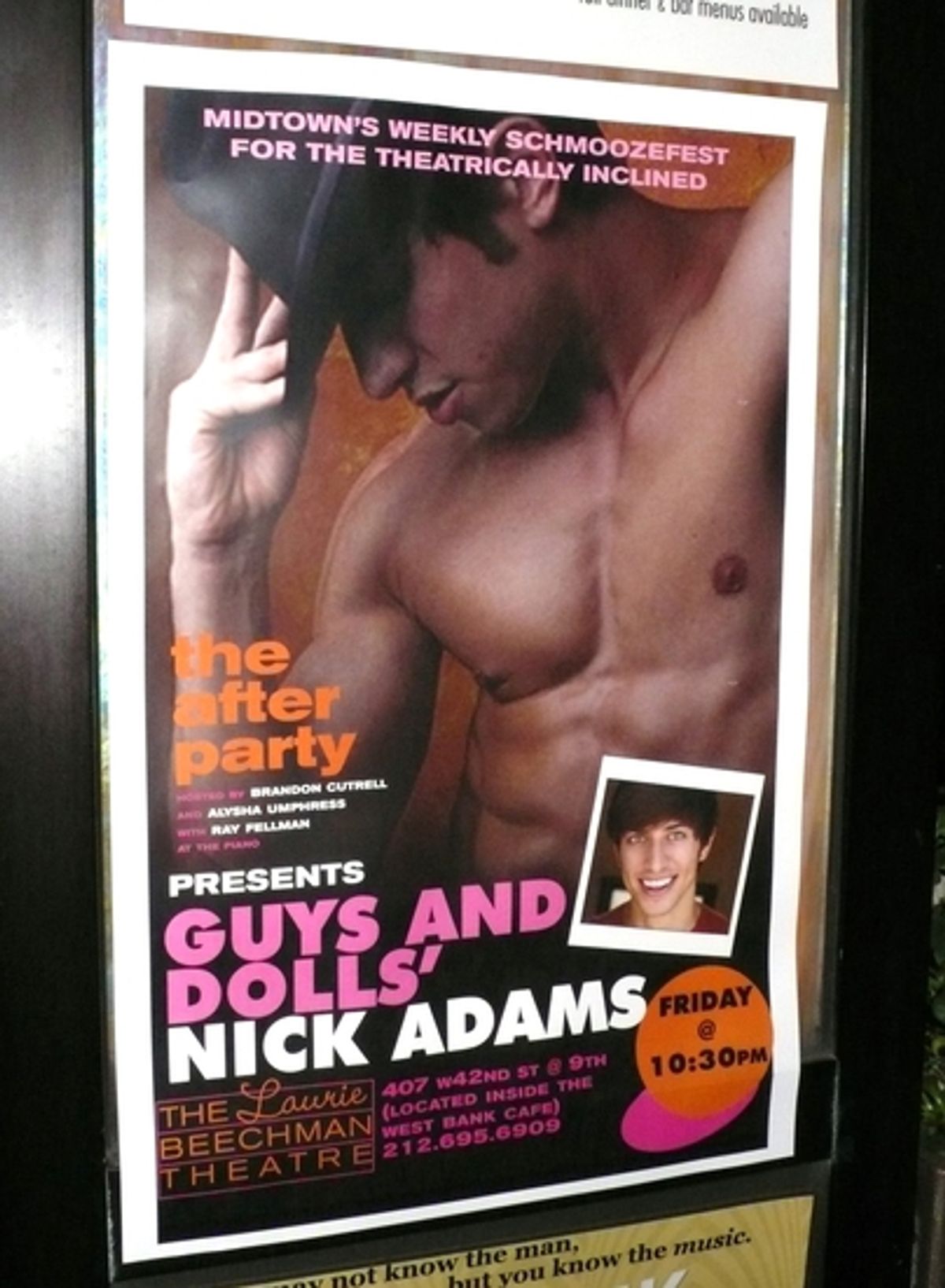 GUYS AND DOLLS' Nick Adams visits 'The After Party' at 