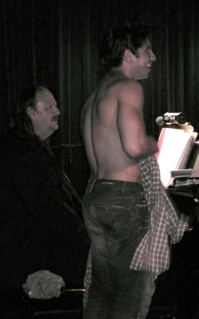 ...obliged! Nick Adams in various state of undress! Photo